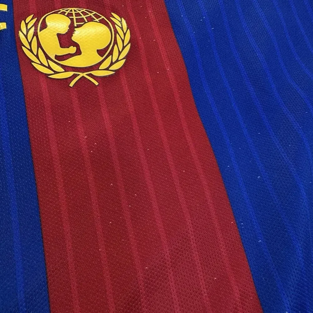 FC Barcelona 2016-17 Home Football Soccer Jersey Nike Men’s Size Large Dri-Fit